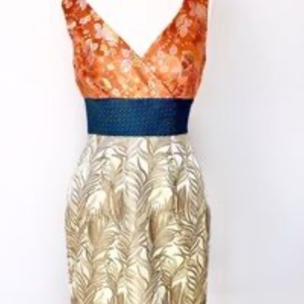 Anthropologie Phoebe Couture Silk Cocktail Dress - Picture 1 of 6